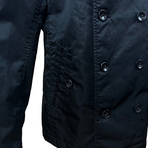 Esprit Women’s Black Polyester Double-Breasted Peacoat Jacket Size S - Picture 5 of 9